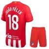 Original Trikotsatz Atlético Madrid Joao Felix 18 Heimtrikot 2023-24 Für Kinder